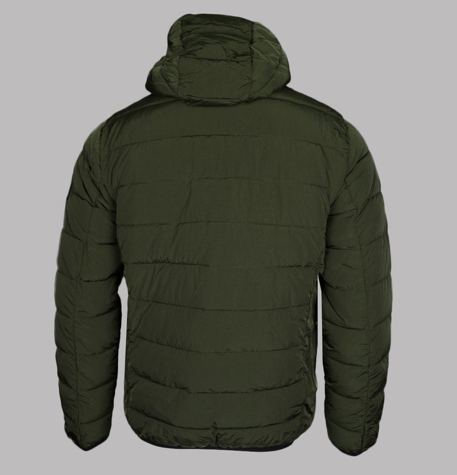 Weekend Offender LA Guardia Quilted Jacket Dark Green