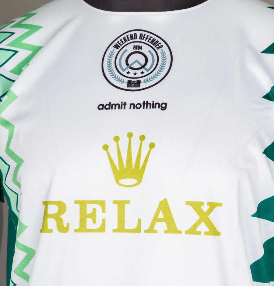 Weekend Offender Lagos Relax Football T-Shirt Green
