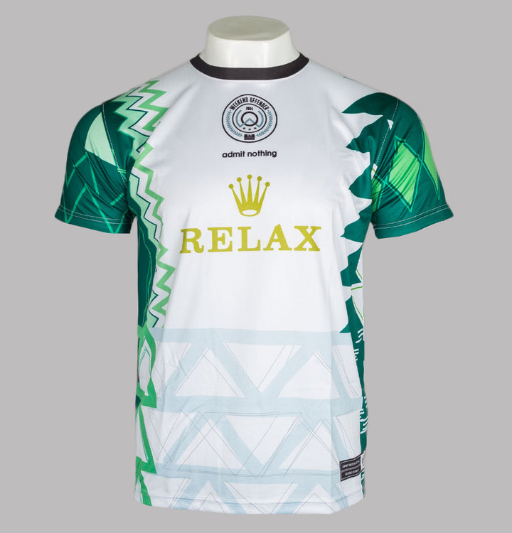 Weekend Offender Lagos Relax Football T-Shirt Green