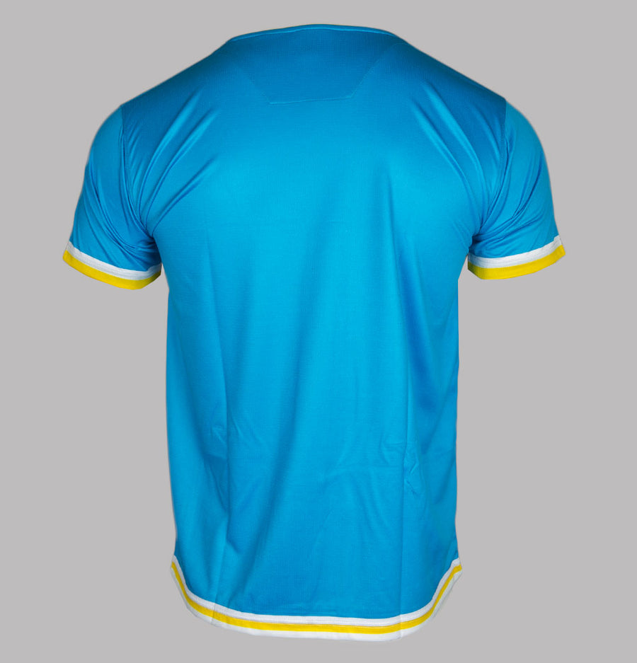 Weekend Offender Linekar Ibiza Football T-Shirt Sky Blue