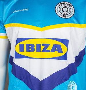 Weekend Offender Linekar Ibiza Football T-Shirt Sky Blue