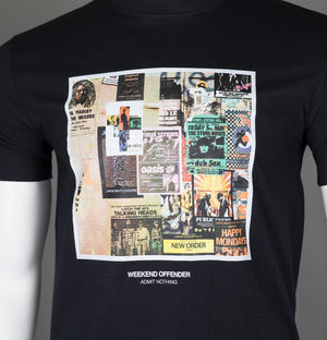 Weekend Offender Posters T-Shirt Black