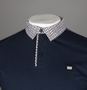 Weekend Offender Tavarez LS Polo Shirt Navy