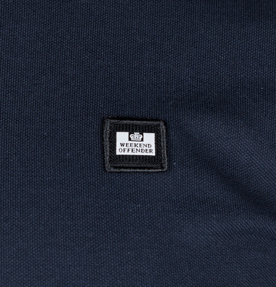 Weekend Offender Tavarez LS Polo Shirt Navy