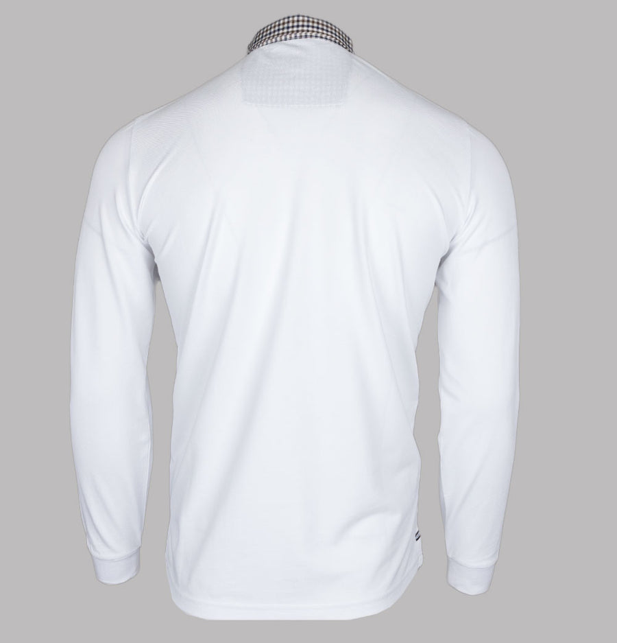 Weekend Offender Tavarez LS Polo Shirt White