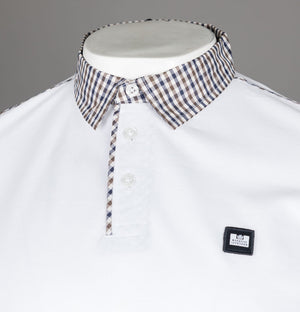 Weekend Offender Tavarez LS Polo Shirt White