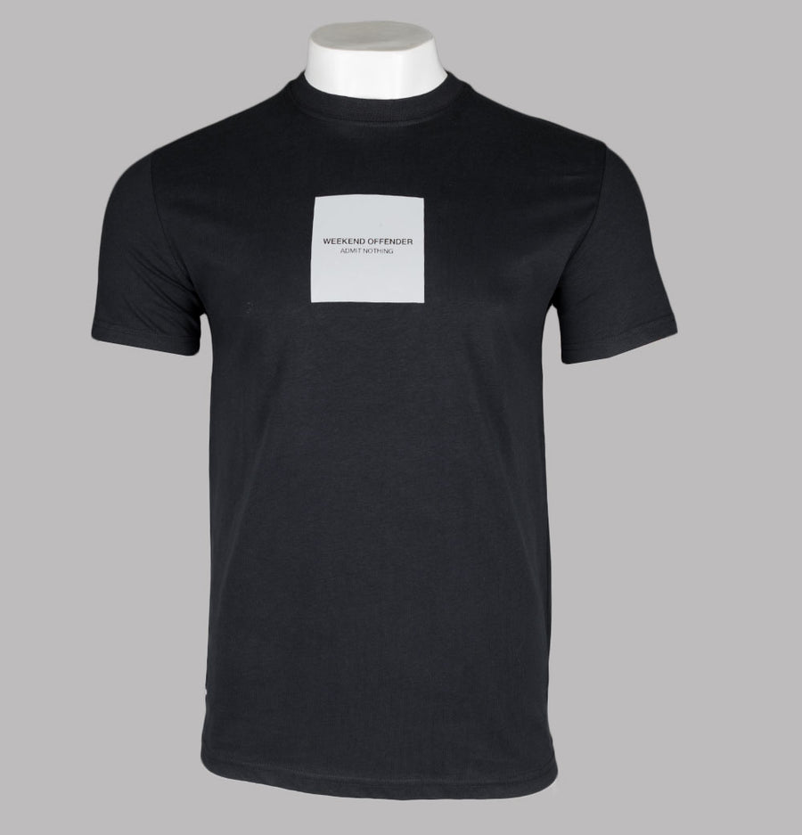 Weekend Offender Woan Reflective T-Shirt Black