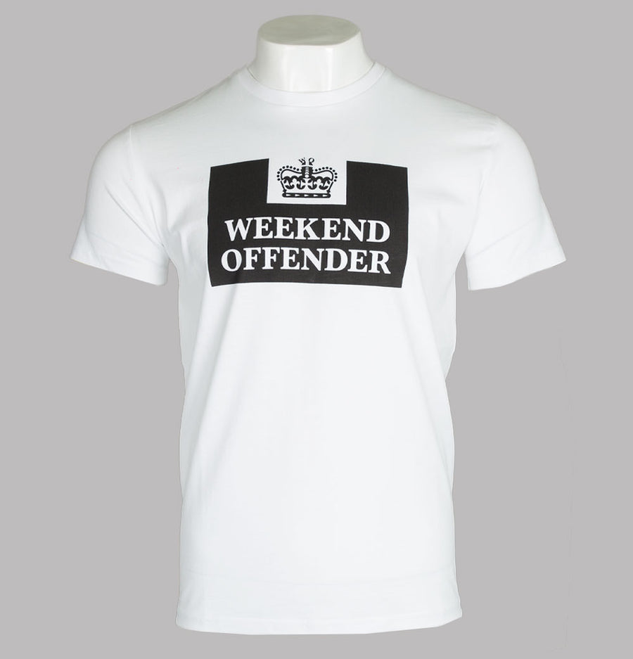 Weekend Offender HM Prison T-Shirt White