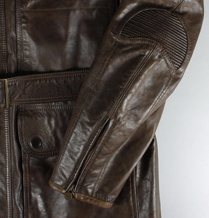 Matchless Kensington Leather Coat Antique Brown