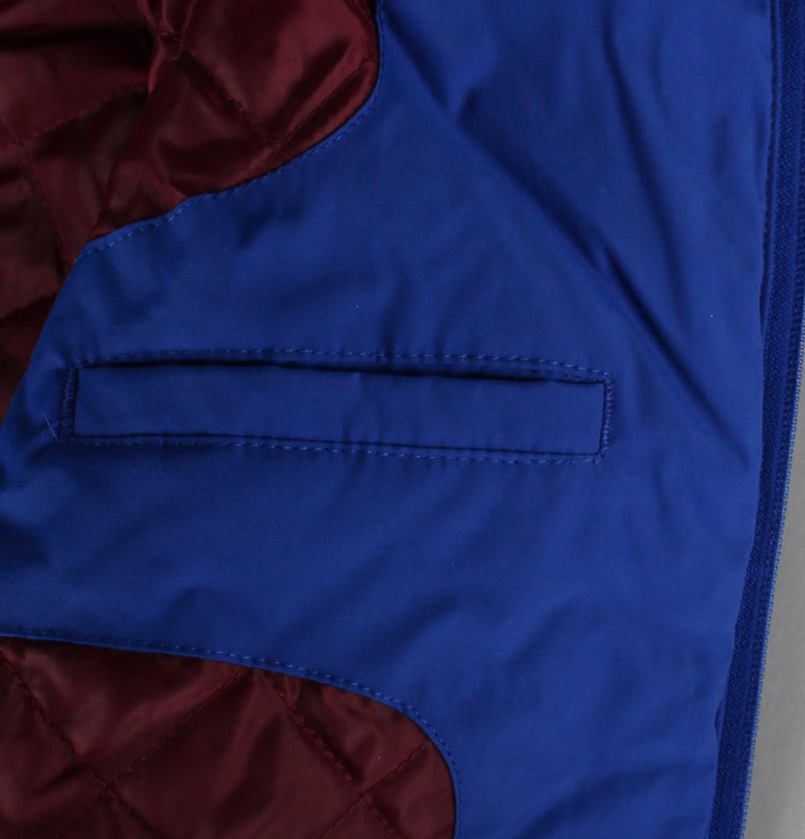 Lyle & Scott Kids Zip Through Hooded Quilted Jacket Duke Blue
