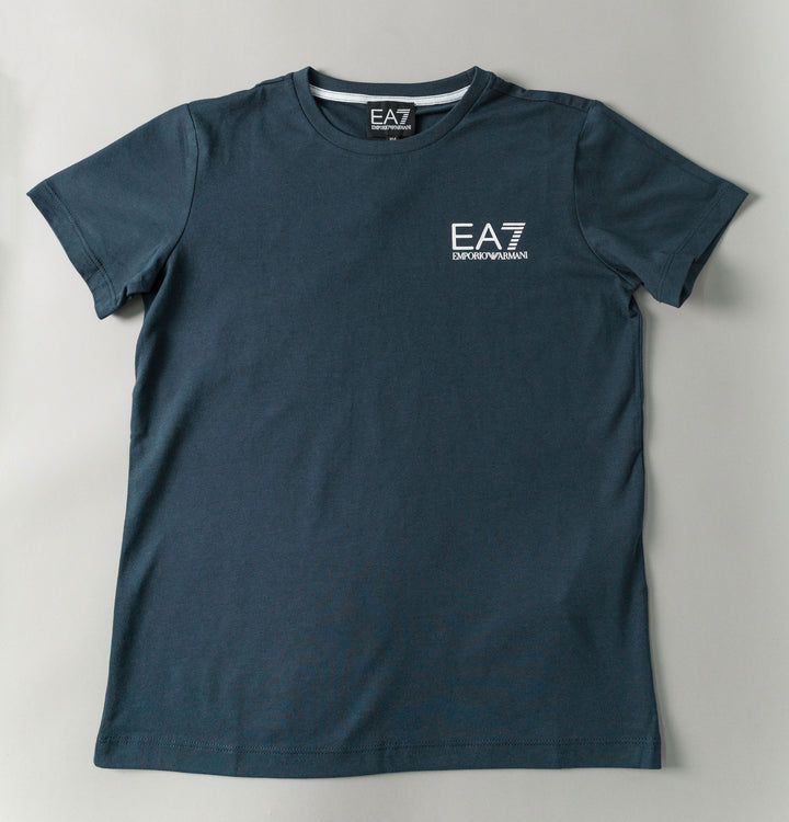 EA7 Core Small Logo T-Shirt Navy Blue/White