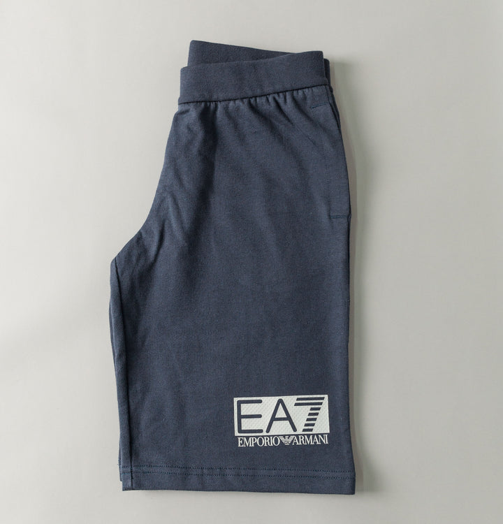 EA7 Visibility Logo Shorts Navy Blue