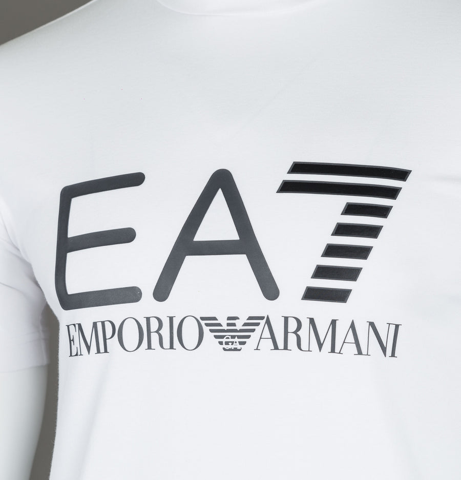 EA7 Signature Logo T-Shirt White