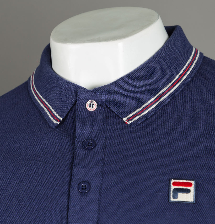 Fila Vintage Matcho 4 Polo Shirt Navy