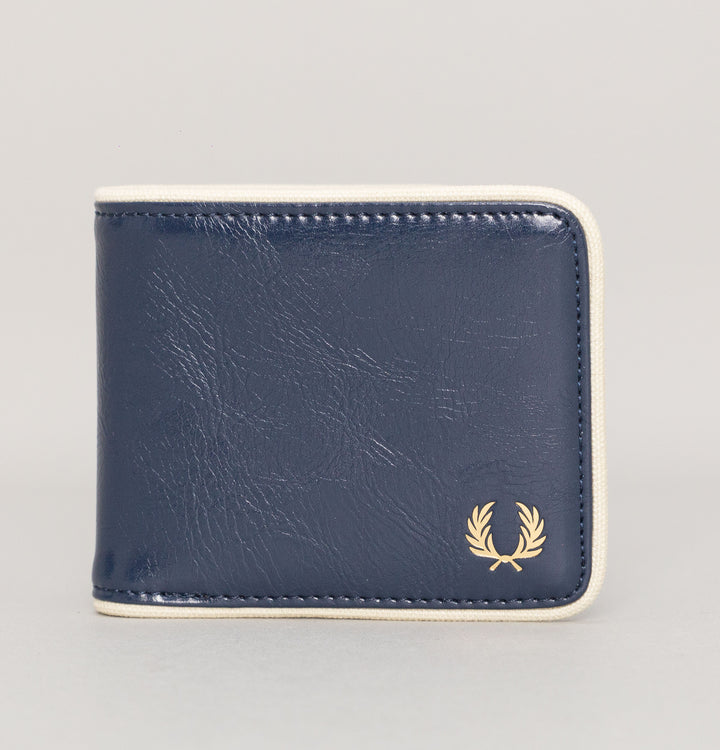 Fred Perry Classic Billfold Wallet Navy/Ecru