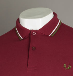 Fred Perry M3600 Polo Shirt Maroon