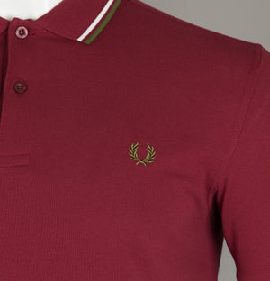 Fred Perry M3600 Polo Shirt Maroon