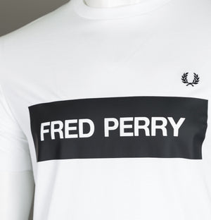 Fred Perry Mono Graphic T-Shirt White