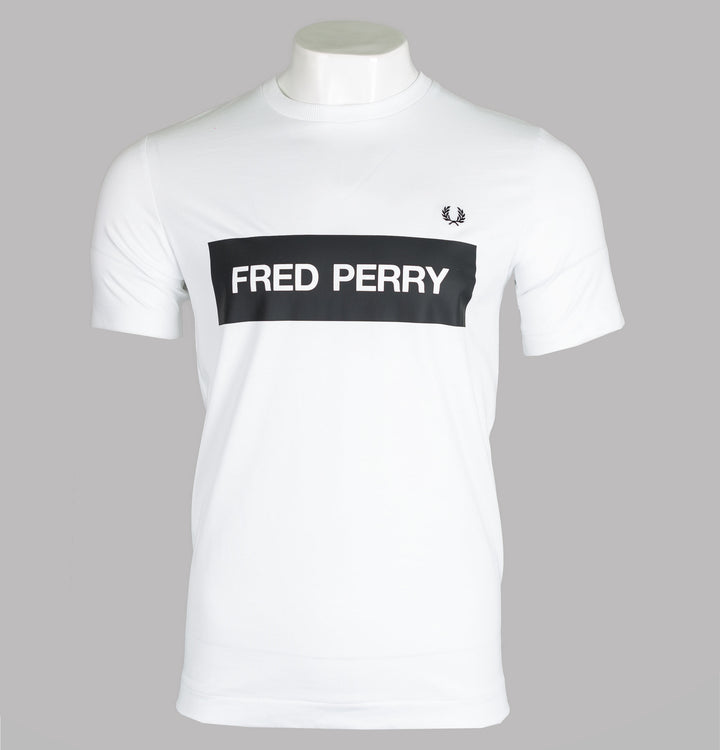 Fred Perry Mono Graphic T-Shirt White