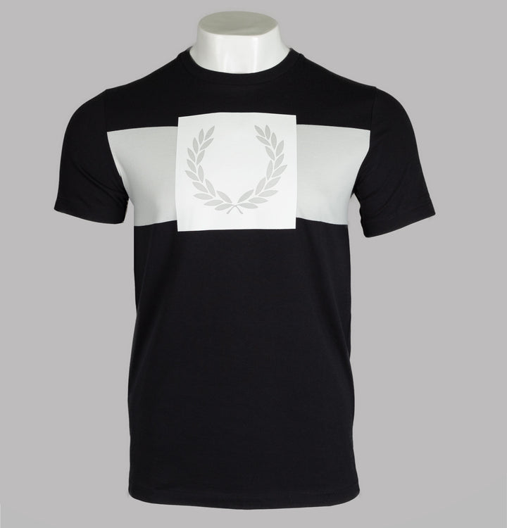 Fred Perry Printed Laurel Wreath T-Shirt Black