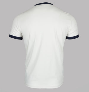 Fred Perry Sports Authentic Taped Ringer T-Shirt Snow White