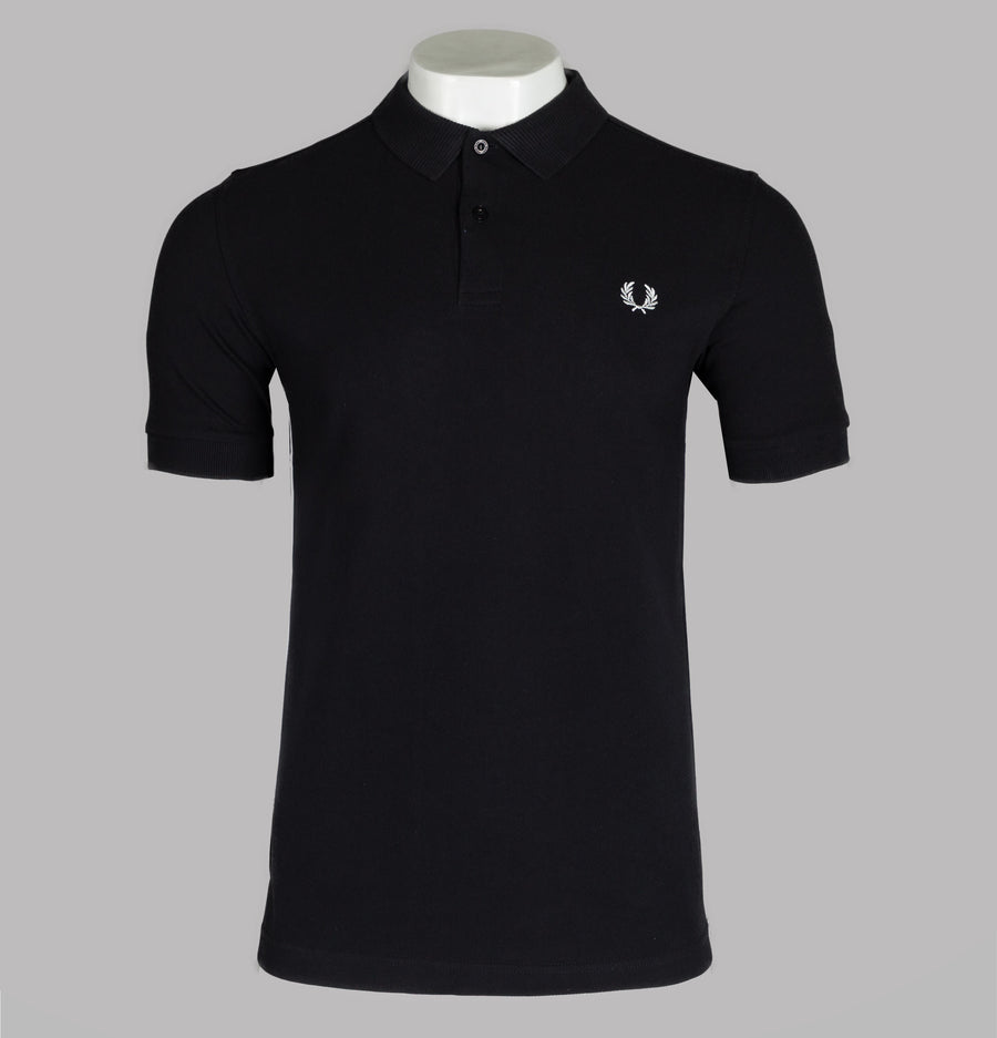 Fred Perry Taped Side Polo Shirt Black