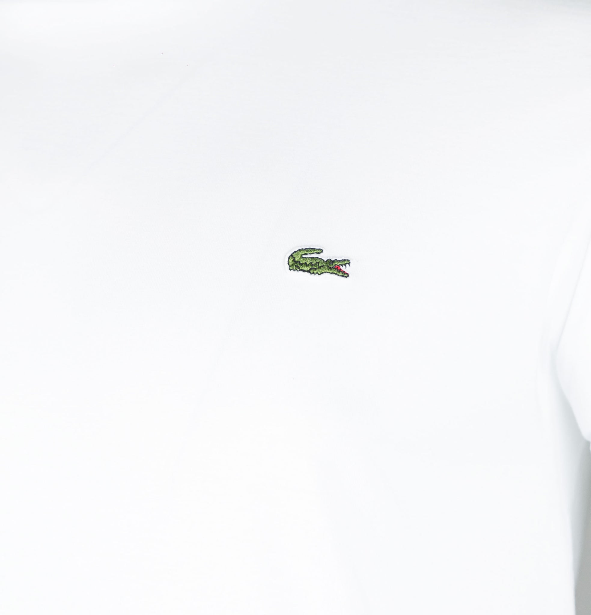 Lacoste Pima Cotton Jersey T Shirt White Bronx Clothing