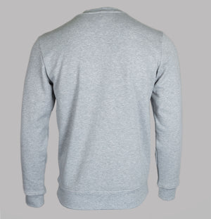 Lacoste Embroidered Signature Logo Sweatshirt Light Grey