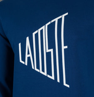 Lacoste Lettering Sweatshirt Marino Blue