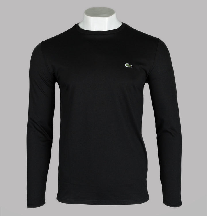 Lacoste Long Sleeve Pima Cotton T-Shirt Black