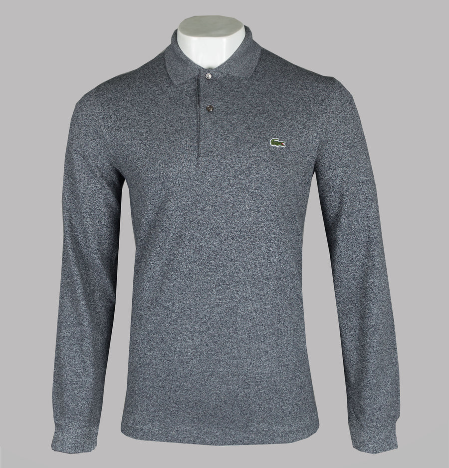 Lacoste Long Sleeve Polo Shirt Grey Marl