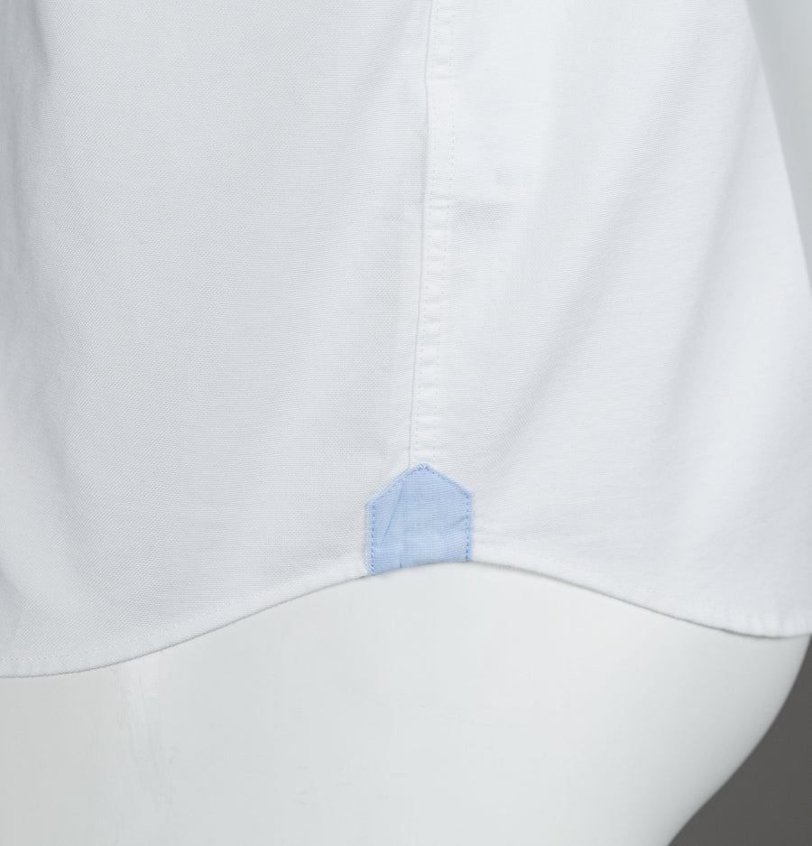 Lacoste Regular Fit Short Sleeve Oxford Shirt White
