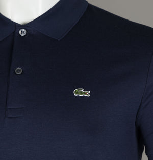 Lacoste Cotton Jersey Polo Shirt Navy