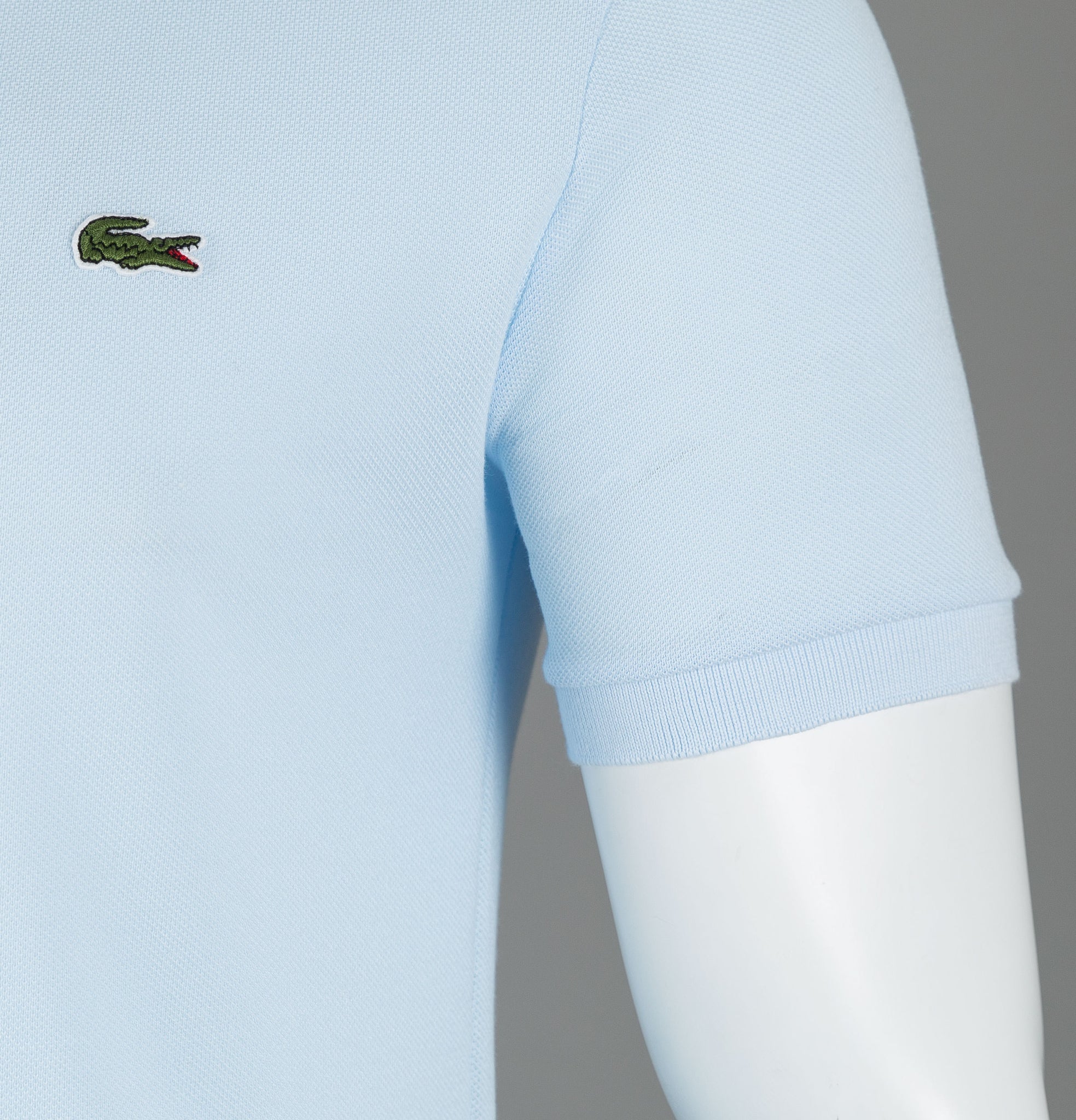Lacoste Slim Fit Short Sleeve Polo Shirt Light Blue – Bronx Clothing