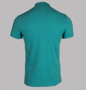 Lacoste Slim Fit Short Sleeve Polo Shirt Teal Blue