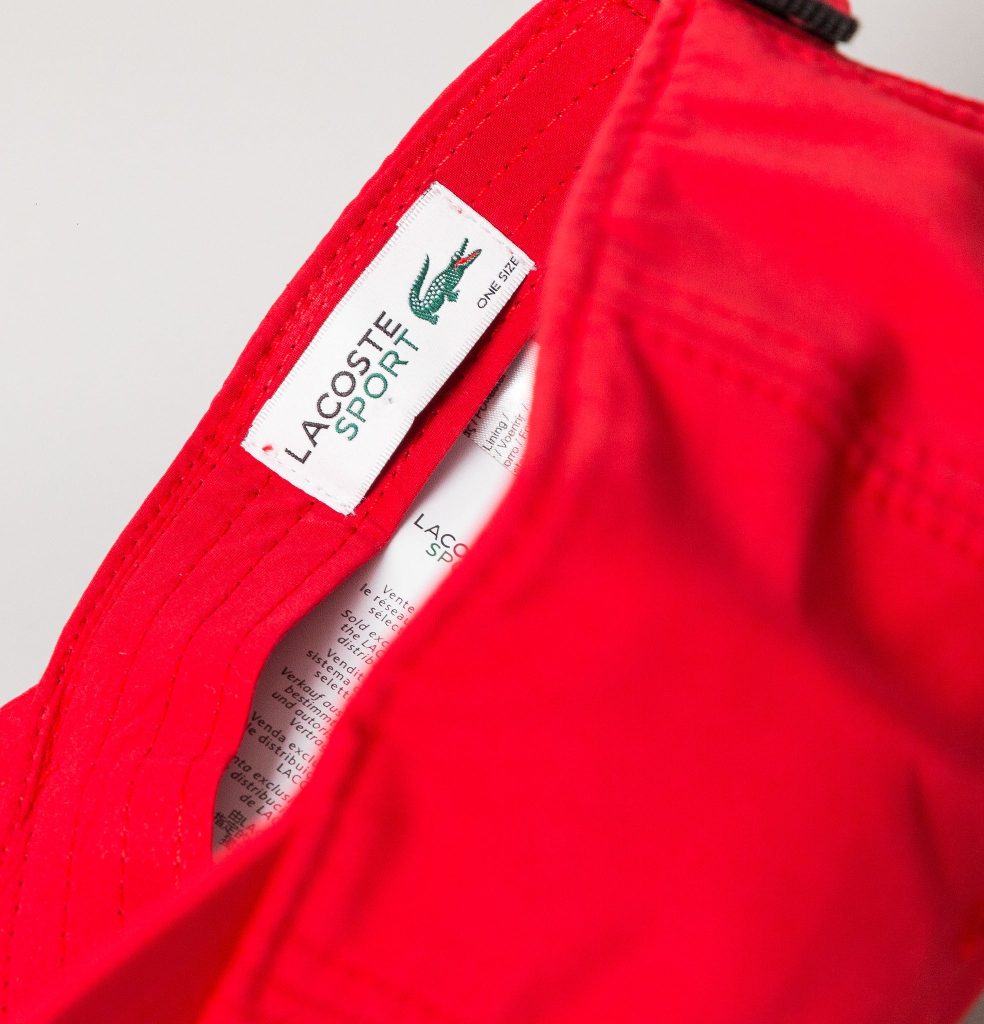 Lacoste Sport Microfiber Cap Red – Bronx Clothing
