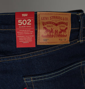 Levi's® 502™ Regular Taper Fit Stretch Jeans Chain Rinse