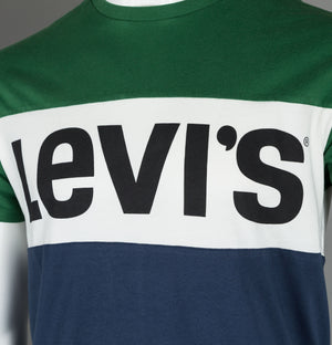 Levi's® Colour Block T-Shirt Green