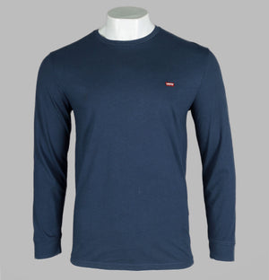 Levi's® Long Sleeve Original Logo T-Shirt Dress Blue