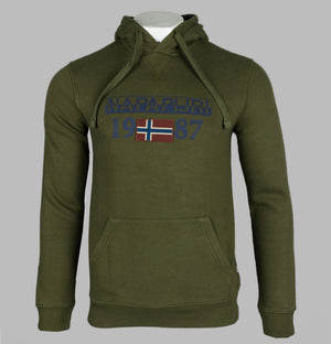 Napapijri Berthow Hoodie Green Musk