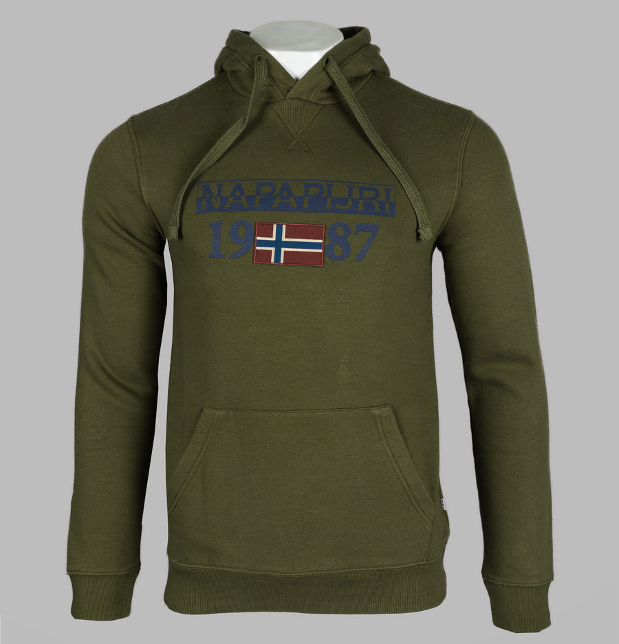 Napapijri Berthow Hoodie Green Musk