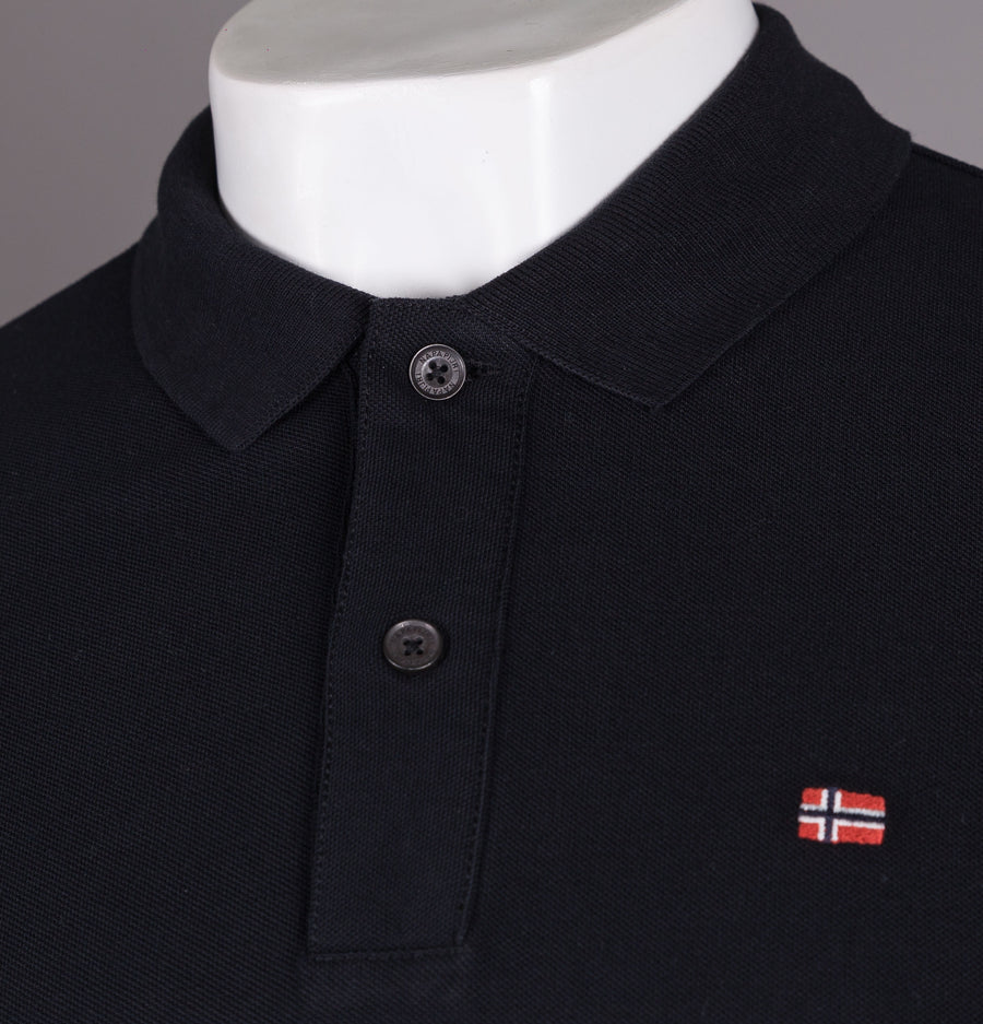 Napapijri Enoos Short Sleeve Polo Shirt Black