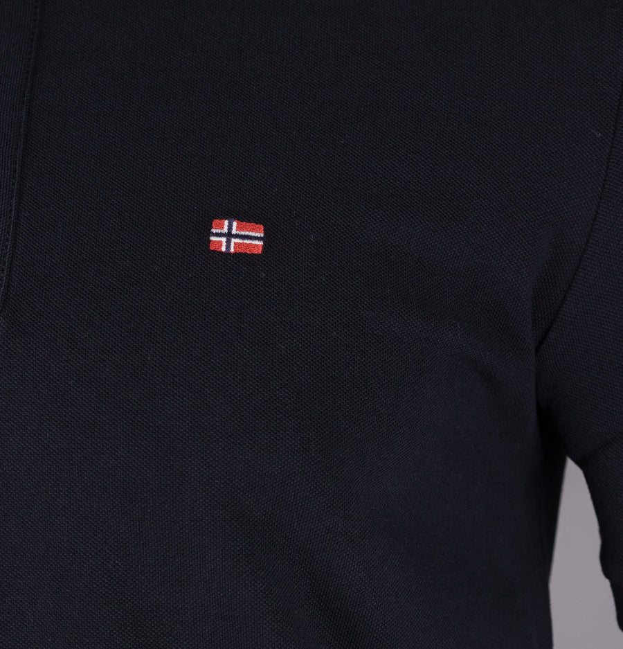 Napapijri Enoos Short Sleeve Polo Shirt Black