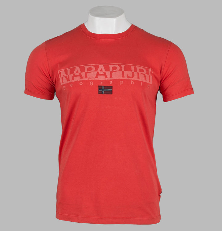 Napapijri Sapriol Short Sleeve T-Shirt Bright Red