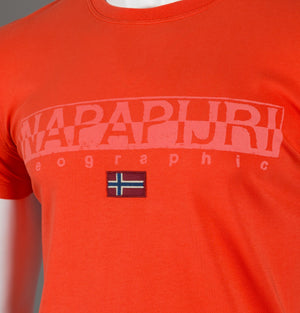 Napapijri Sapriol Short Sleeve T-Shirt Orange