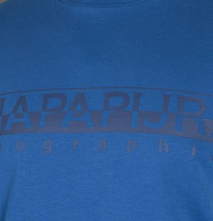 Napapijri Sevora Short Sleeve T-Shirt Skydiver Blue