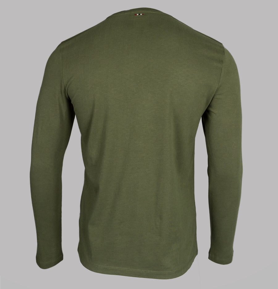 Napapijri Solin Long Sleeve T-Shirt Green Musk