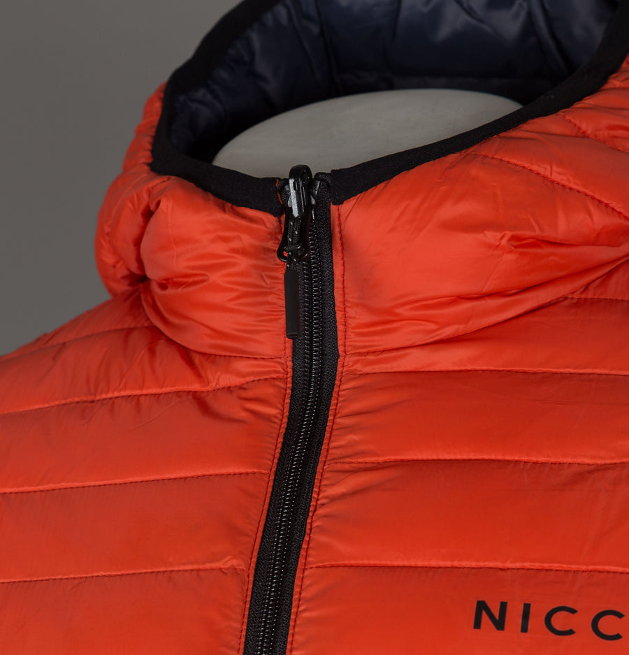 Nicce Inverti Reversible Hooded Jacket Navy/Orange