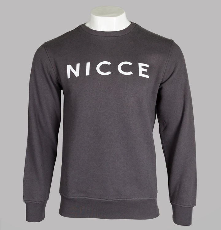 Nicce Original Logo Sweatshirt Coal Grey
