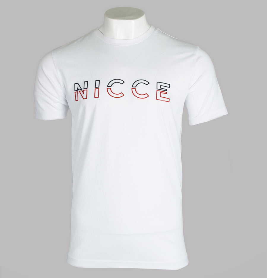 Nicce Split Logo T-Shirt White